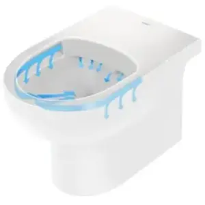 Duravit No.1 Cuvette au sol back to wall, 2009090000, back to wall pas cher