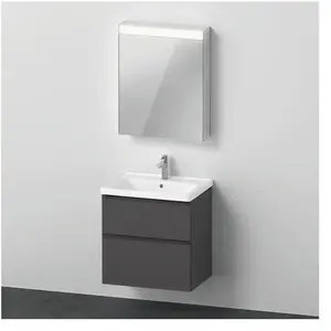 Comparateur de prix : Duravit D-Neo Meuble avec vasque et armoire de toilette, DE0115R4949,