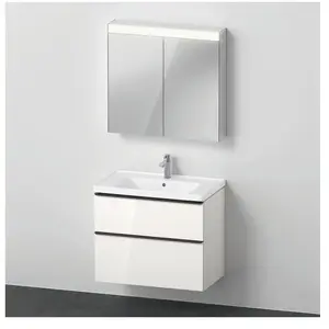 Comparateur de prix : Duravit D-Neo Meuble avec vasque et armoire de toilette, DE011602222,