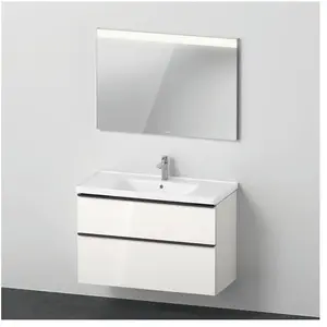 Comparateur de prix : Duravit D-Neo Meuble avec vasque et miroir, DE011402222,