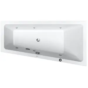 Duravit No.1 Baignoire balnéo d’angle, 760507000JP1000,Vendu parkaufland