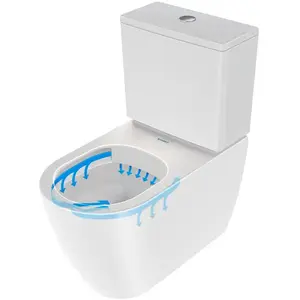Duravit Soleil by Starck Cuvette au sol version allongée, 2011092000,Vendu paramazon