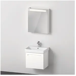 Comparateur de prix : Duravit No.1 Vasque avec meuble bas et armoire de toilette, N10155L181...