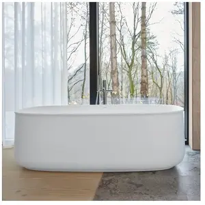 Comparateur de prix : Duravit Zencha Baignoire balnéo en îlot, ovale, 760463000AS0000,