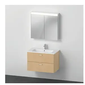 Comparateur de prix : Duravit ME by Starck Lavabo avec meuble sous-lavabo Xbase, avec armoire de toilette, XB0076030300000,