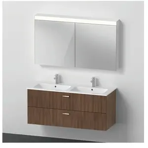 Comparateur de prix : Duravit Ensemble de meubles XBase 130 cm, noyer foncé