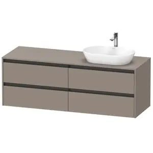 Duravit Ketho.2 Meuble avec plan de toilette, K24899R43430000, pas cher