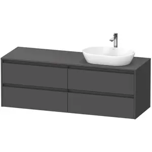 Duravit Ketho.2 Meuble avec plan de toilette, K24899R49490000, pas cher