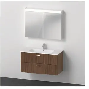 Comparateur de prix : Duravit Ensemble de meubles XBase 103 cm, noyer foncé