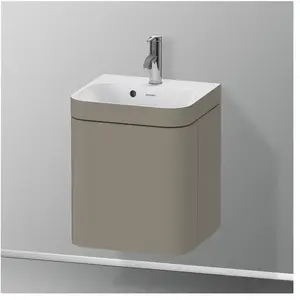 Duravit Happy D.2 Vasque avec meuble bas, 1 porte, HP4634O92920000, c-bonded