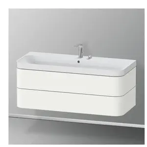 Comparateur de prix : Duravit Happy D.2 Vasque avec meuble bas, 2 tiroirs, HP4349E36360000, c-shaped