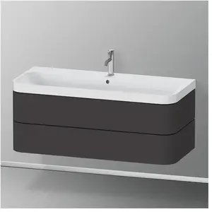 Comparateur de prix : Duravit Happy D.2 Vasque avec meuble bas, 2 tiroirs, HP4349O80800000, c-shaped