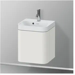 Duravit Happy D.2 Vasque avec meuble bas, 1 porte, HP4344O39390000, c-shaped pas cher