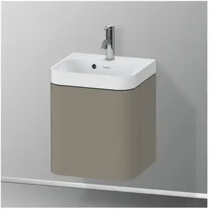 Duravit Happy D.2 Vasque avec meuble bas, 1 porte, HP4344O92920000, c-shaped