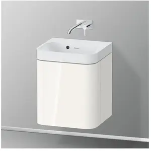 Duravit Happy D.2 Vasque avec meuble bas, 1 porte, HP4344N22220000, c-shaped pas cher