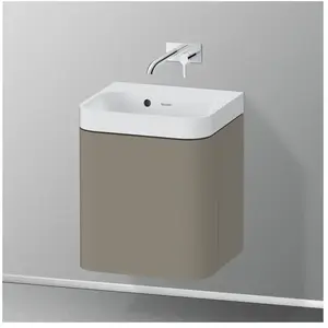 Comparateur de prix : Duravit Happy D.2 Vasque avec meuble bas, 1 porte, HP4344N92920000, c-shaped