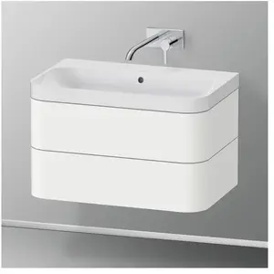 Comparateur de prix : Duravit Happy D.2 Vasque avec meuble bas, 2 tiroirs, HP4347N3636, c-shaped