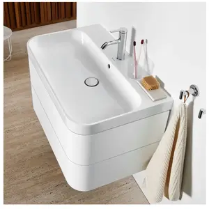 Comparateur de prix : Duravit Happy D.2 Vasque avec meuble bas, 2 tiroirs, HP4347O3636, c-shaped