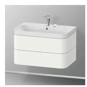 Comparateur de prix : Duravit Happy D.2 Vasque avec meuble bas, 2 tiroirs, HP4347E3636, c-shaped