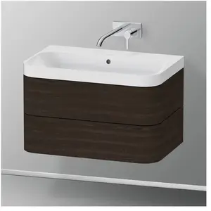 Duravit Happy D.2 Vasque avec meuble bas, 2 tiroirs, HP4347N6969, c-shaped pas cher