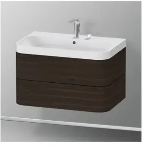 Duravit Happy D.2 Vasque avec meuble bas, 2 tiroirs, HP4347E6969, c-shaped pas cher