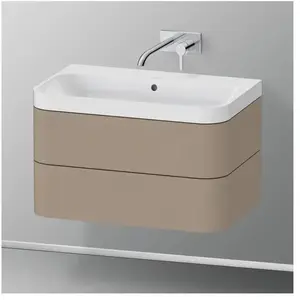 Duravit Happy D.2 Vasque avec meuble bas, 2 tiroirs, HP4347N7575, c-shaped pas cher