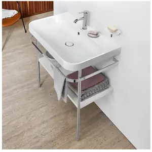 Duravit Happy D.2 Lavabo avec support, HP4837O3939, c-shaped pas cher