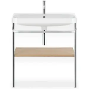 Duravit Happy D.2 Lavabo avec support, HP4837O7171, c-shaped pas cher