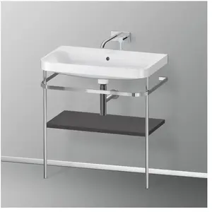 Duravit Happy D.2 Lavabo avec support, HP4837N8080, c-shaped pas cher
