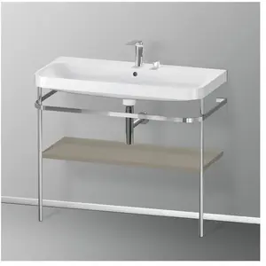 Duravit Happy D.2 Lavabo avec support, HP4838E9292, c-shaped pas cher