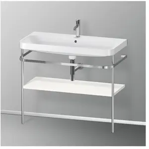 Duravit Happy D.2 Lavabo avec support, HP4838O2222, c-shaped pas cher