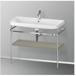 Duravit Happy D.2 Lavabo avec support, HP4838O9292, c-shaped pas cher