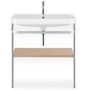 Duravit Happy D.2 Lavabo avec support, HP4837E7171, c-shaped pas cher