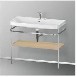 Duravit Happy D.2 Lavabo avec support, HP4838E7171, c-shaped pas cher