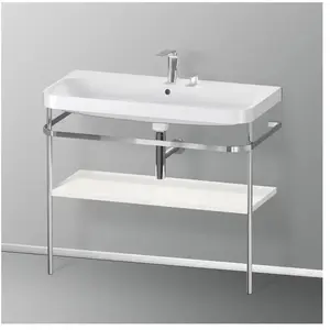 Duravit Happy D.2 Lavabo avec support, HP4838E3939, c-shaped pas cher
