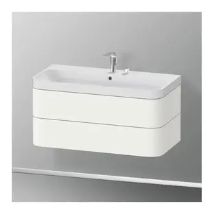 Duravit Happy D.2 Vasque avec meuble bas, 2 tiroirs, HP4348E3636, c-shaped pas cher