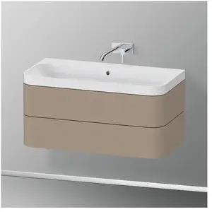 Duravit Happy D.2 Vasque avec meuble bas, 2 tiroirs, HP4348N7575, c-shaped pas cher