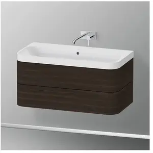 Comparateur de prix : Duravit Happy D.2 Vasque avec meuble bas, 2 tiroirs, HP4348N6969, c-shaped