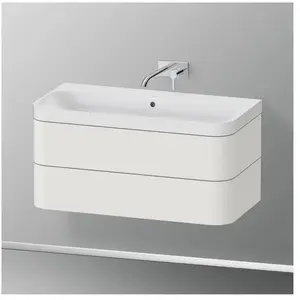 Duravit Happy D.2 Vasque avec meuble bas, 2 tiroirs, HP4348N3939, c-shaped pas cher
