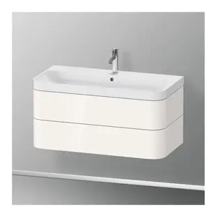 Duravit Happy D.2 Vasque avec meuble bas, 2 tiroirs, HP4348O2222, c-shaped