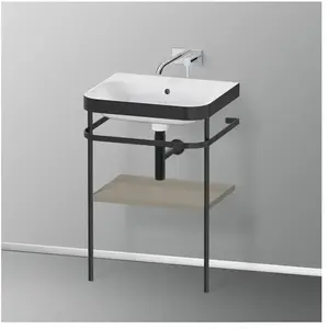 Duravit Happy D.2 Lavabo avec support, HP4735N9292, c-bonded pas cher