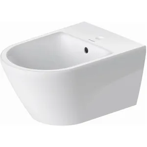 Duravit - D-Neo bidet mural, fixation cachée, 1 trou pour robinet, pas cher