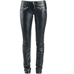 Pantalon en cuir  de Gipsy - ZipaTrouser SNVV - XS à XXL - pour Femme - noir XLVendu paremp
