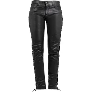 Comparateur de prix : Pantalon en cuir  de Gipsy - GWTie UP Jeans - L à 3XL - pour Femme - noir XXL