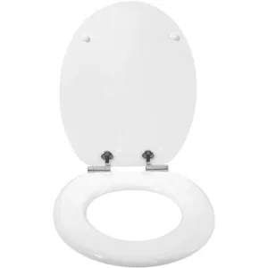 WOLTU Abattant de toilette en MDF Softclose, Couvercle de WC charnière...