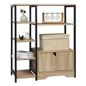 Comparateur de prix : WOLTU Bibliothèque,Meuble de Rangement,en métal et MDF Style industrie...