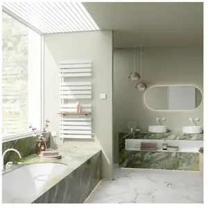 Kermi Credo Half flat-E Sèche-serviettes, fonctionnement tout électrique, EAE1A18450113XK,