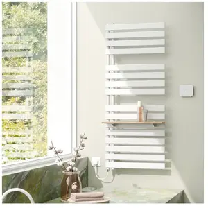 Kermi Credo Half flat-E Sèche-serviettes, fonctionnement tout électrique, EAE1A1400602TXK,