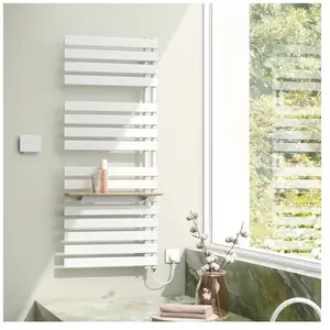Kermi Credo Half flat-E Sèche-serviettes, fonctionnement tout électrique, EAE1A1400602SXK,