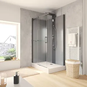 SCHULTE Cabine de douche intégrale 80 x 120 cm, hydromassante, porte c... pas cher
